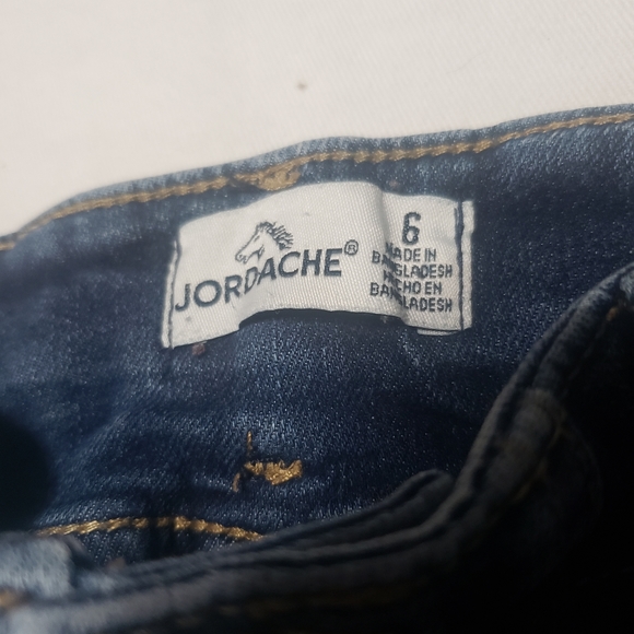 Girls Jordache Distressed Jeans Size 6 - Picture 4 of 7